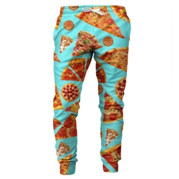 Pizza Print Jogger Pants - Picture 1 of 3